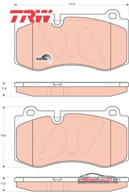 Achat de TRW GDB1733 Kit de plaquettes de frein, frein à disque pas chères