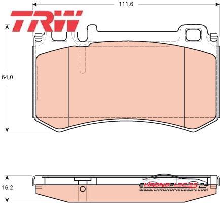 Achat de TRW GDB1735 Kit de plaquettes de frein, frein à disque pas chères