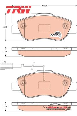 Achat de TRW GDB1746 Kit de plaquettes de frein, frein à disque pas chères