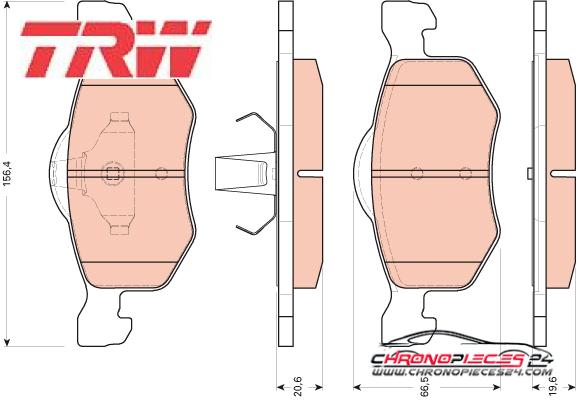 Achat de TRW GDB1753 Kit de plaquettes de frein, frein à disque pas chères