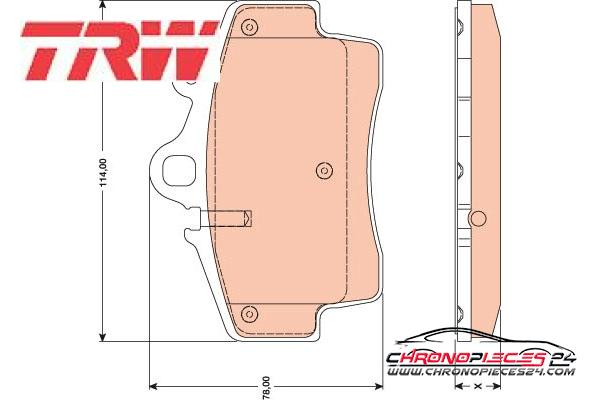 Achat de TRW GDB1756 Kit de plaquettes de frein, frein à disque pas chères