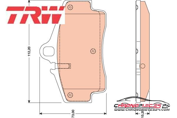 Achat de TRW GDB1757 Kit de plaquettes de frein, frein à disque pas chères