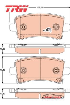 Achat de TRW GDB1784 Kit de plaquettes de frein, frein à disque pas chères