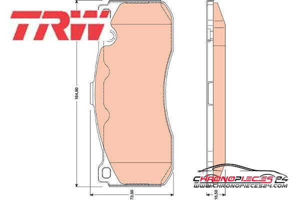 Achat de TRW GDB1802 Kit de plaquettes de frein, frein à disque pas chères