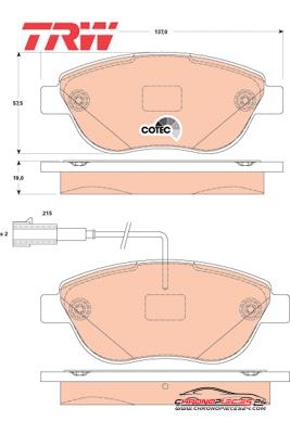 Achat de TRW GDB1829 Kit de plaquettes de frein, frein à disque pas chères