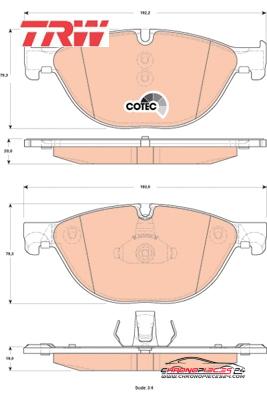 Achat de TRW GDB1838 Kit de plaquettes de frein, frein à disque pas chères