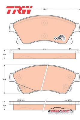 Achat de TRW GDB1843 Kit de plaquettes de frein, frein à disque pas chères