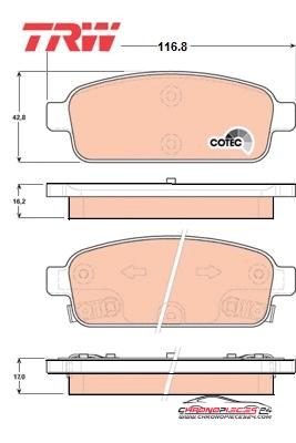 Achat de TRW GDB1844 Kit de plaquettes de frein, frein à disque pas chères