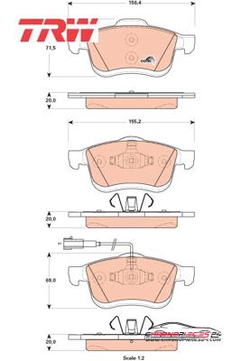 Achat de TRW GDB1864 Kit de plaquettes de frein, frein à disque pas chères