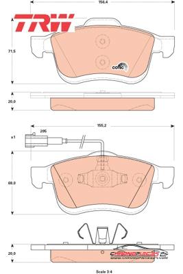 Achat de TRW GDB1865 Kit de plaquettes de frein, frein à disque pas chères