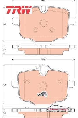 Achat de TRW GDB1869 Kit de plaquettes de frein, frein à disque pas chères