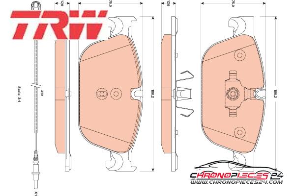 Achat de TRW GDB1889 Kit de plaquettes de frein, frein à disque pas chères