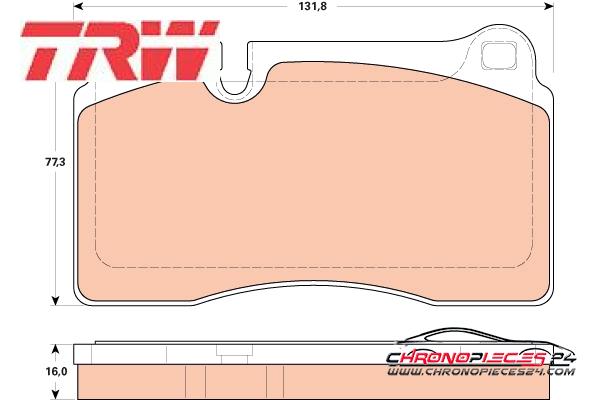 Achat de TRW GDB1912 Kit de plaquettes de frein, frein à disque pas chères