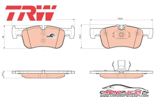 Achat de TRW GDB1935 Kit de plaquettes de frein, frein à disque pas chères