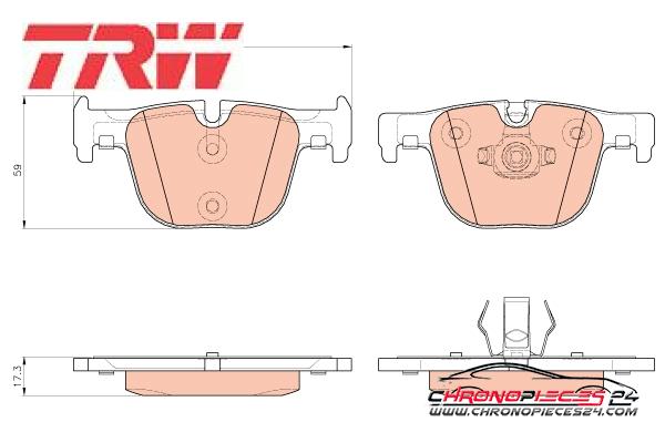 Achat de TRW GDB1937 Kit de plaquettes de frein, frein à disque pas chères