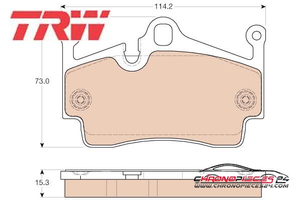 Achat de TRW GDB1961 Kit de plaquettes de frein, frein à disque pas chères