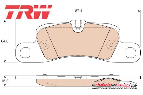 Achat de TRW GDB1962 Kit de plaquettes de frein, frein à disque pas chères