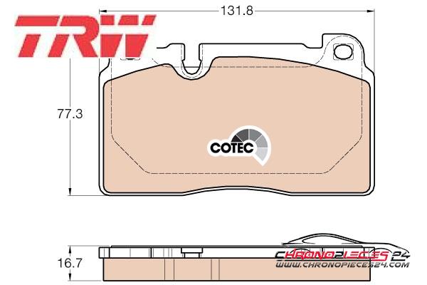 Achat de TRW GDB1974 Kit de plaquettes de frein, frein à disque pas chères