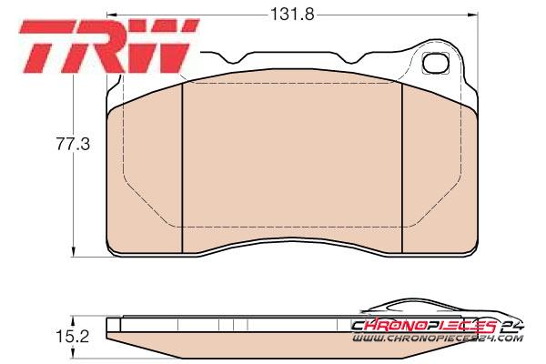 Achat de TRW GDB2007 Kit de plaquettes de frein, frein à disque pas chères