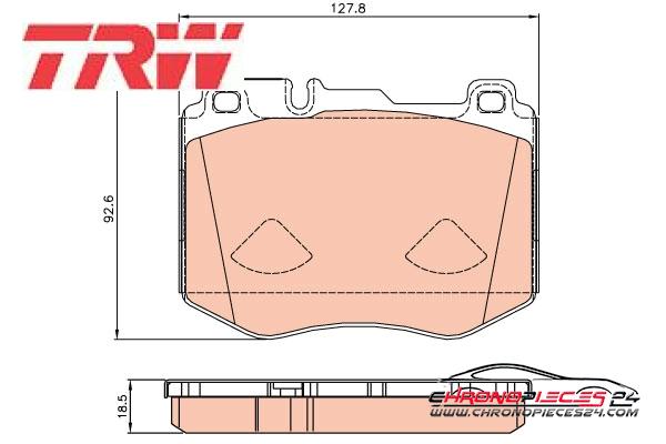 Achat de TRW GDB2081 Kit de plaquettes de frein, frein à disque pas chères