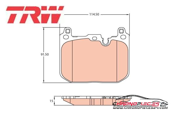 Achat de TRW GDB2137 Kit de plaquettes de frein, frein à disque pas chères