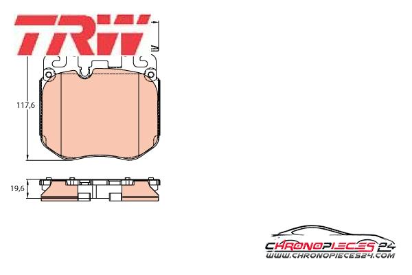 Achat de TRW GDB2147 Kit de plaquettes de frein, frein à disque pas chères