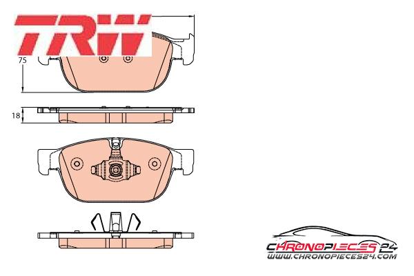 Achat de TRW GDB2153 Kit de plaquettes de frein, frein à disque pas chères