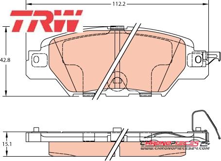 Achat de TRW GDB2163 Kit de plaquettes de frein, frein à disque pas chères