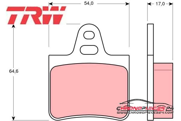 Achat de TRW GDB263 Kit de plaquettes de frein, frein à disque pas chères