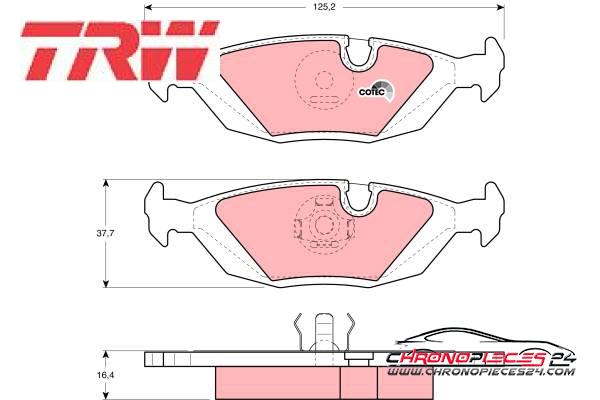 Achat de TRW GDB299 Kit de plaquettes de frein, frein à disque pas chères