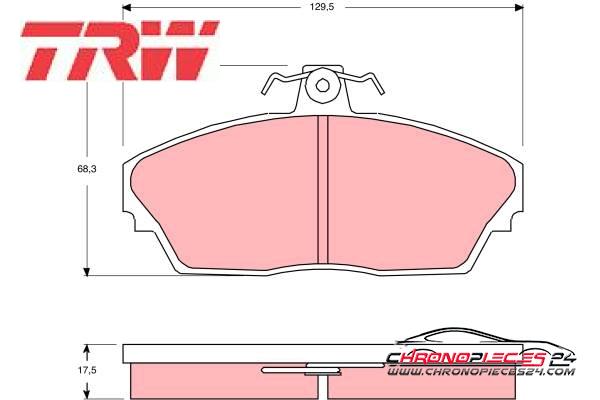 Achat de TRW GDB3148 Kit de plaquettes de frein, frein à disque pas chères