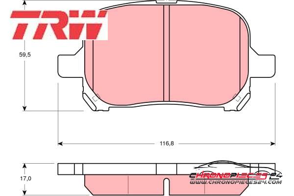 Achat de TRW GDB3152 Kit de plaquettes de frein, frein à disque pas chères