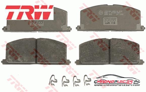 Achat de TRW GDB323 Kit de plaquettes de frein, frein à disque pas chères