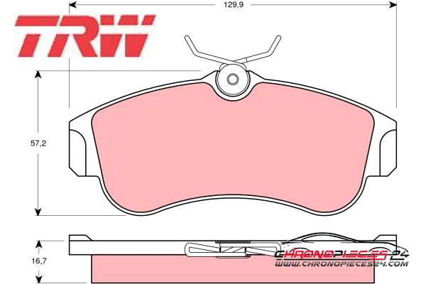 Achat de TRW GDB3271 Kit de plaquettes de frein, frein à disque pas chères