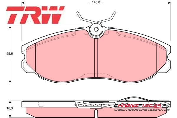 Achat de TRW GDB3313 Kit de plaquettes de frein, frein à disque pas chères