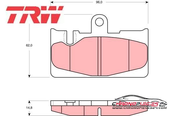 Achat de TRW GDB3323 Kit de plaquettes de frein, frein à disque pas chères