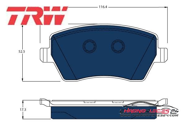 Achat de TRW GDB3332BTE Kit de plaquettes de frein, frein à disque pas chères