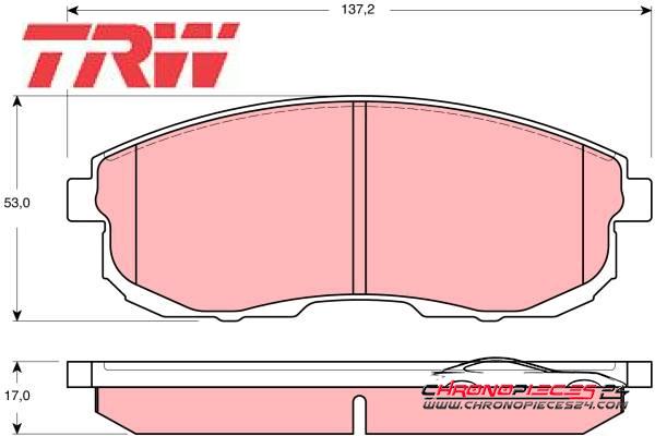 Achat de TRW GDB3390 Kit de plaquettes de frein, frein à disque pas chères