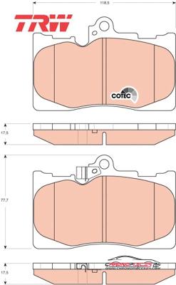 Achat de TRW GDB3398 Kit de plaquettes de frein, frein à disque pas chères