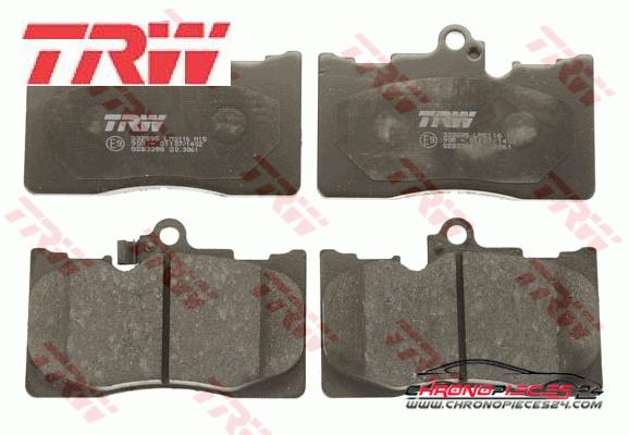 Achat de TRW GDB3398 Kit de plaquettes de frein, frein à disque pas chères