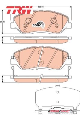 Achat de TRW GDB3418 Kit de plaquettes de frein, frein à disque pas chères