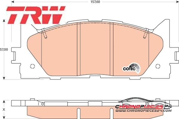 Achat de TRW GDB3429 Kit de plaquettes de frein, frein à disque pas chères