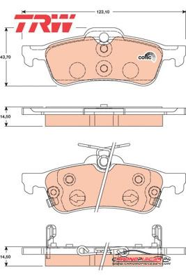 Achat de TRW GDB3458 Kit de plaquettes de frein, frein à disque pas chères