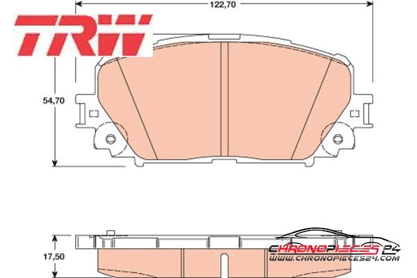 Achat de TRW GDB3460 Kit de plaquettes de frein, frein à disque pas chères