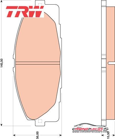 Achat de TRW GDB3485 Kit de plaquettes de frein, frein à disque pas chères