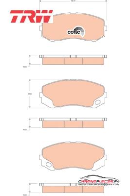 Achat de TRW GDB3492 Kit de plaquettes de frein, frein à disque pas chères