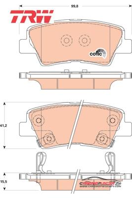 Achat de TRW GDB3494 Kit de plaquettes de frein, frein à disque pas chères