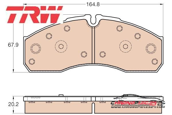 Achat de TRW GDB3567 Kit de plaquettes de frein, frein à disque pas chères