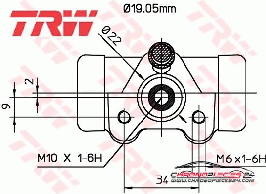 Achat de TRW BWD127 Cylindre de roue pas chères