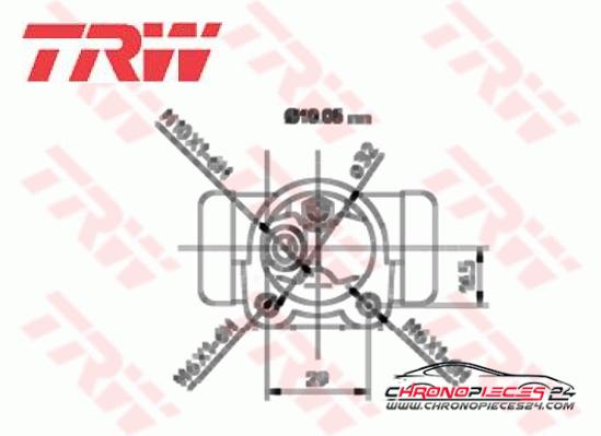 Achat de TRW BWD132 Cylindre de roue pas chères